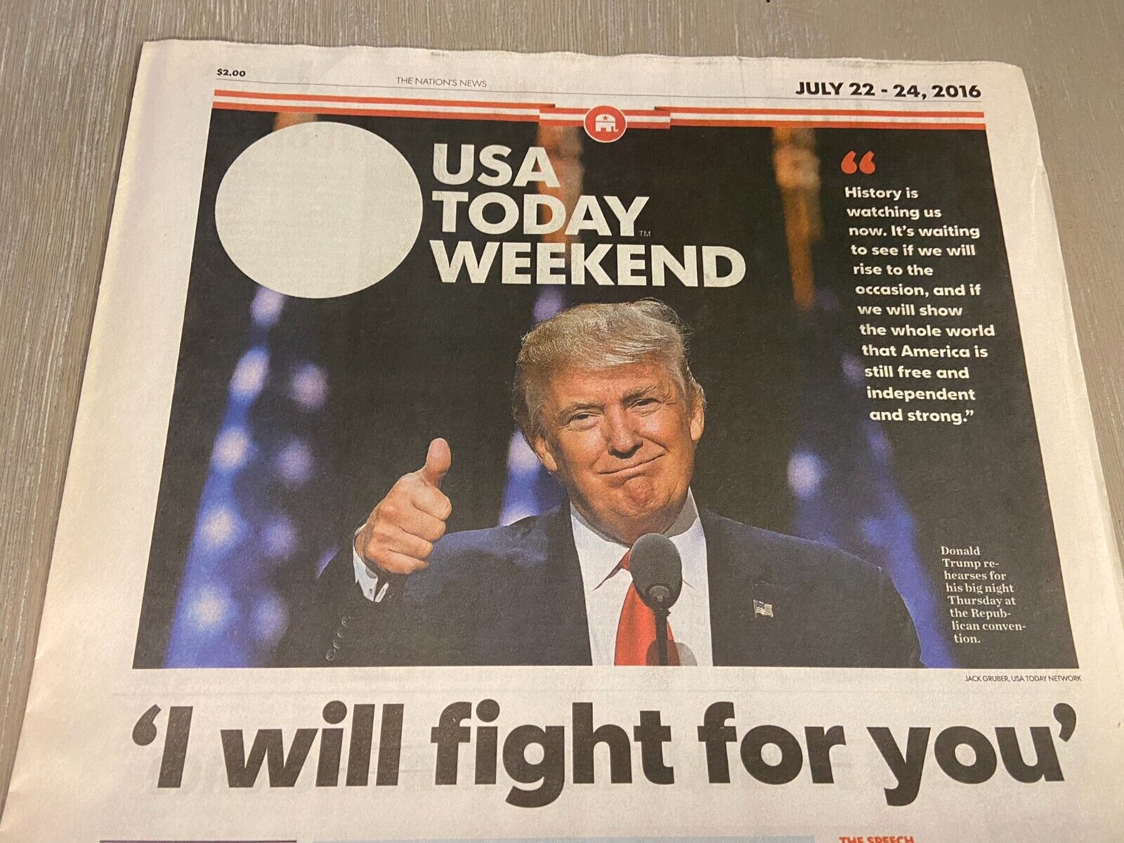 USA Today Weekend Jul 22-24, 2016 - \