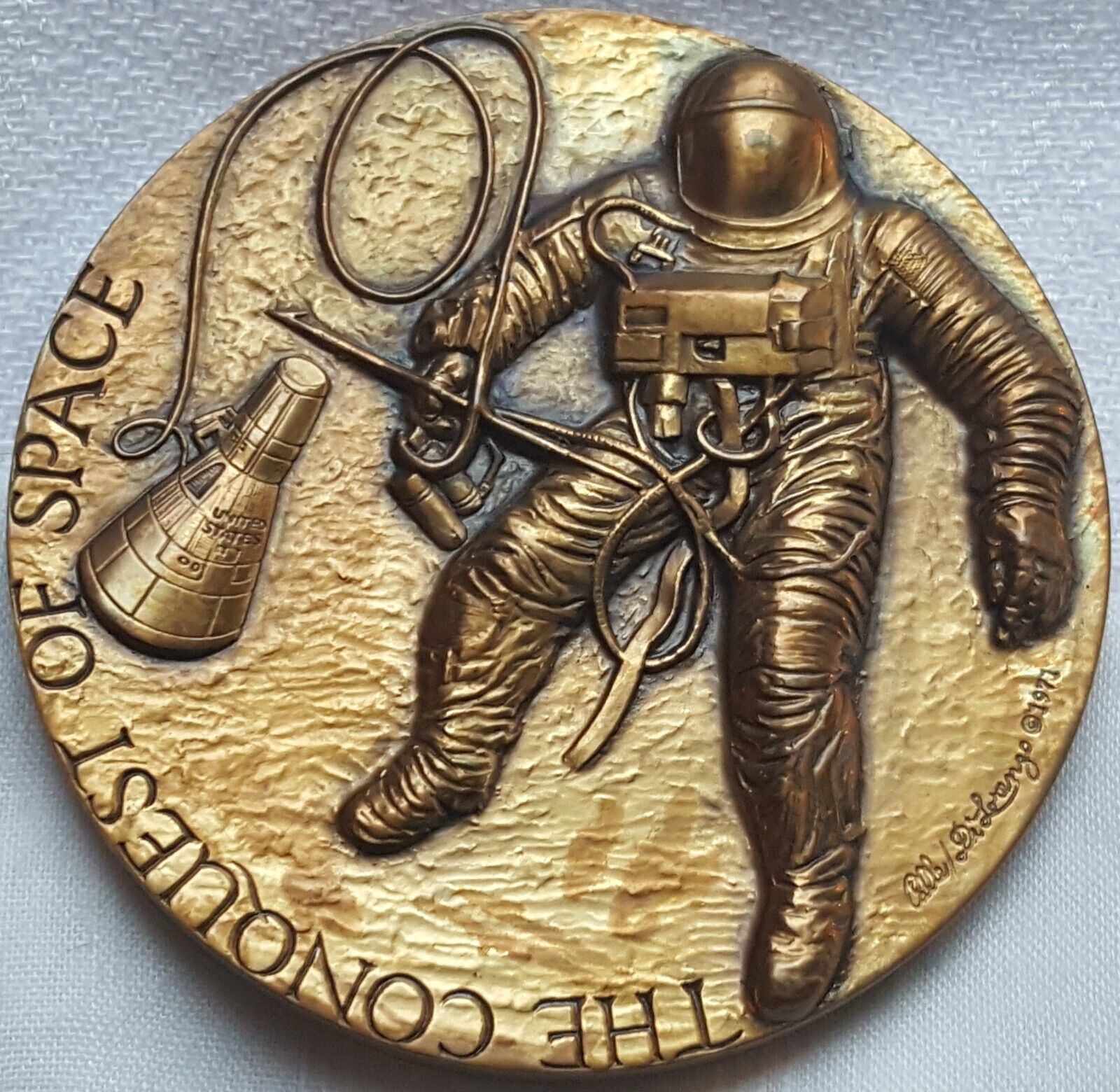 Man’s Dream “The Conquest Of Space” MACO Bronze Medal in Very High Relief - 64mm