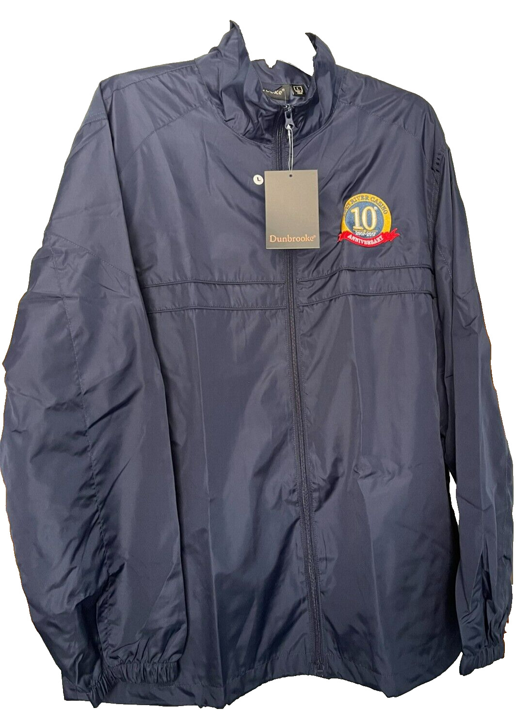 Twin River Casino 10th Anniversary Jacket - Dunbrooke, Navy Blue, Size Lg, New