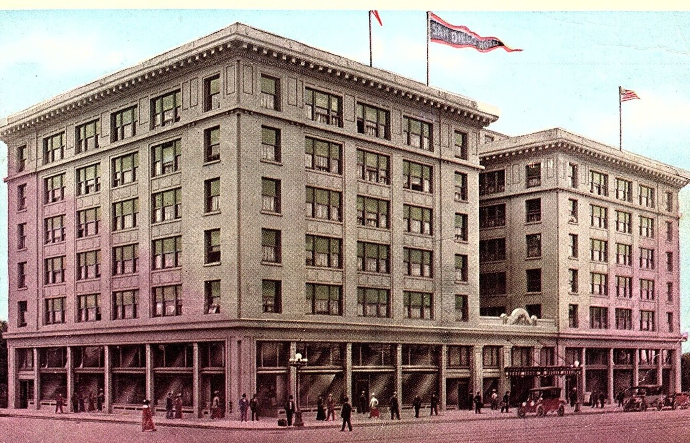 1915 SAN DIEGO CALIFORNIA SAN DIEGO HOTEL ON BROADWAY UNDIVIDED POSTCARD 44-169