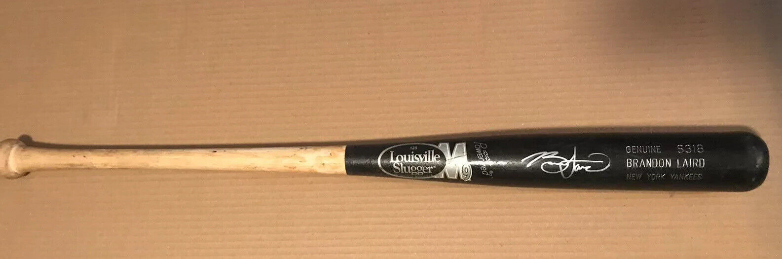 Brandon Laird NY Yankees Game Used Bat