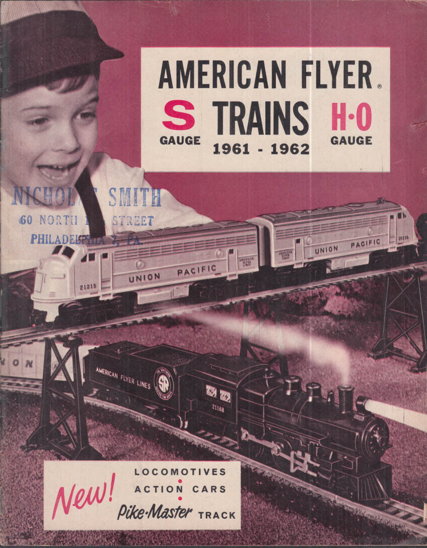 A C Gilbert American Flyer S-Gauge & HO-Gauge Electric Trains catalog 1961-1962