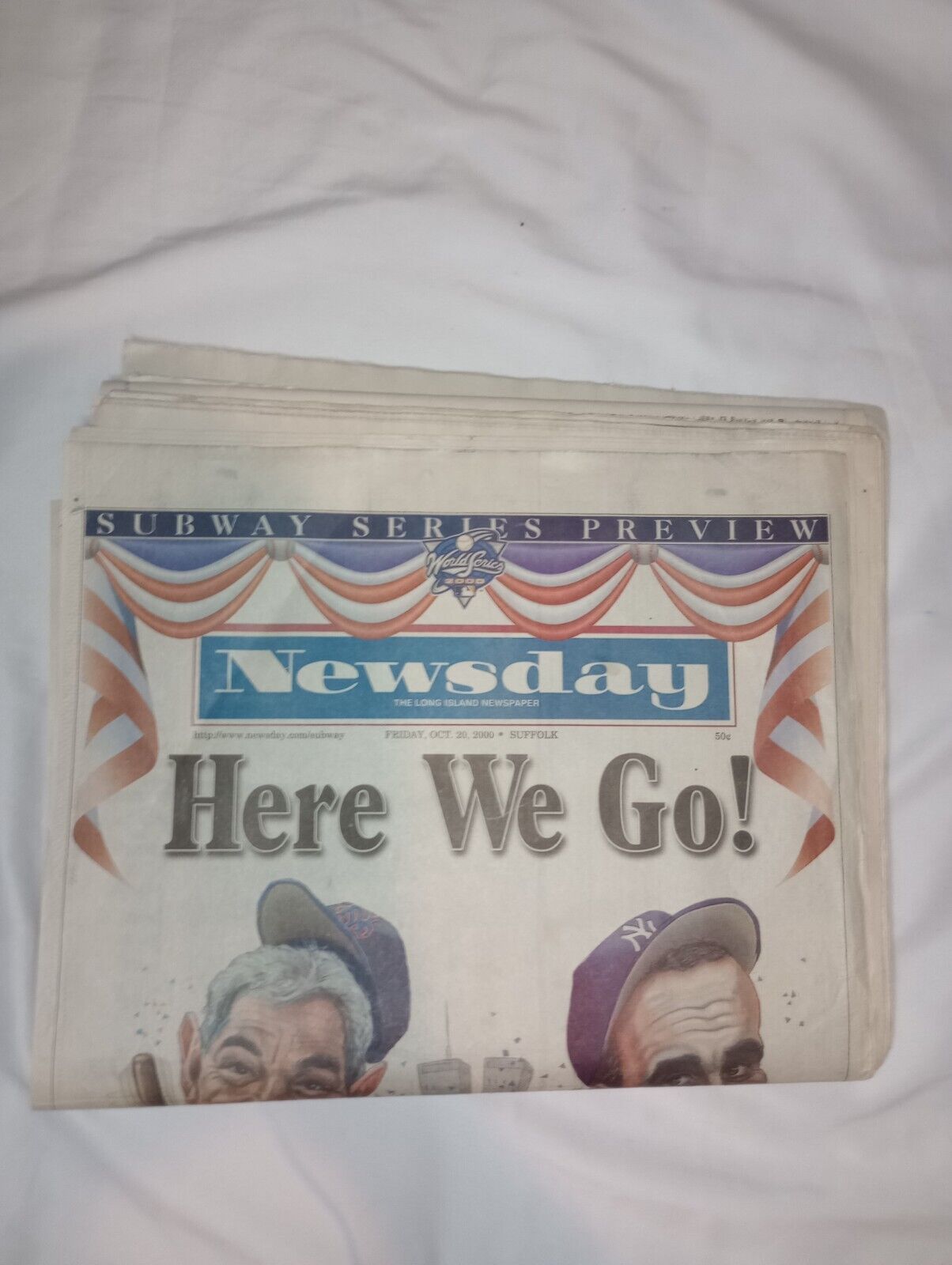 Newsday Oct 20 2000 - Here We Go Subway Series Preview
