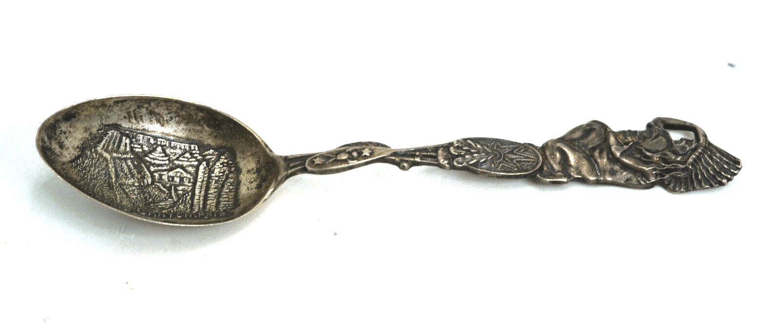 Vintage P & B Paye & Baker Sterling Silver Grand Canyon Souvenir Spoon, Indian