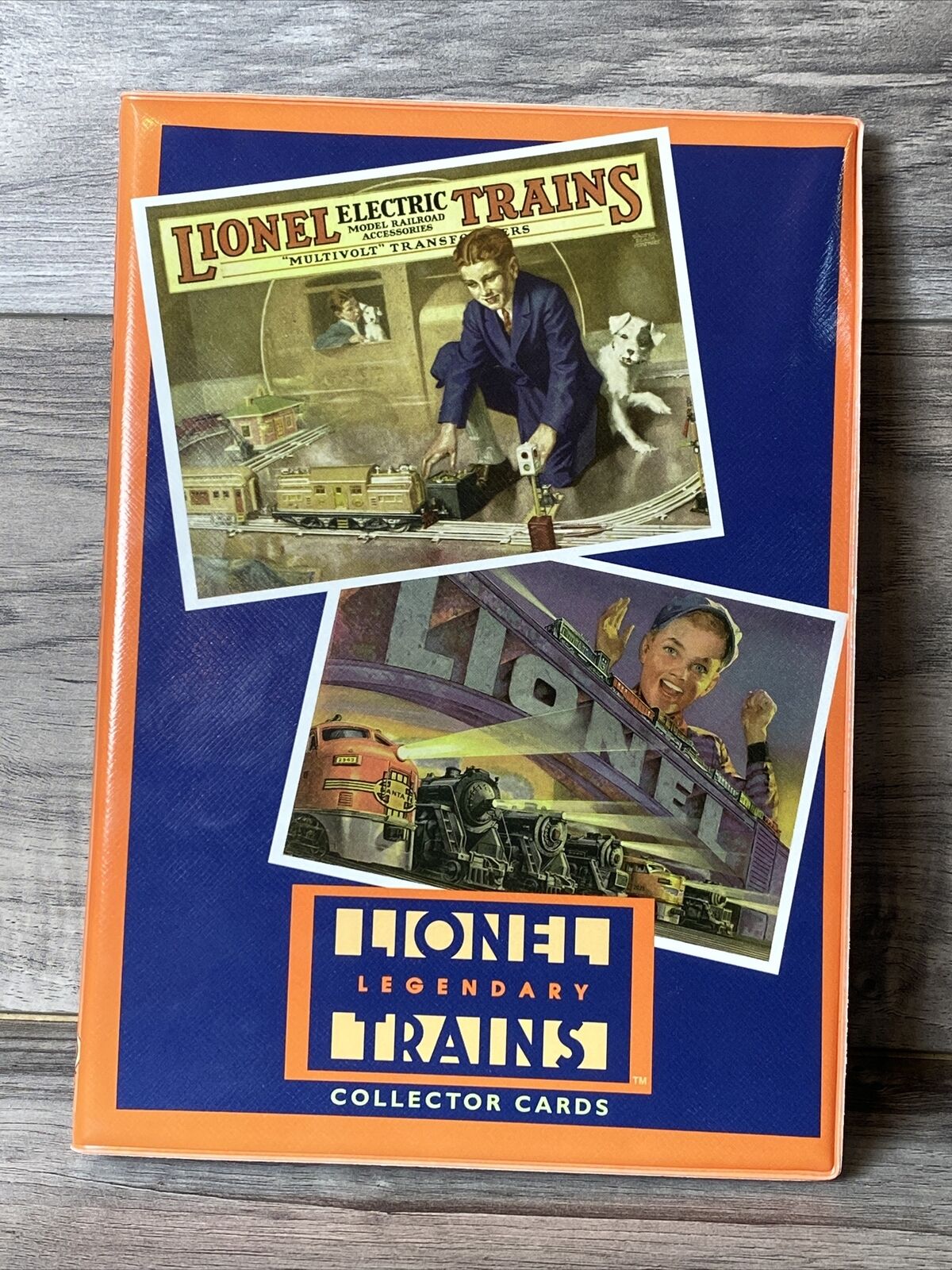 1997 LIONEL LEGENDARY TRAINS COLLECTOR ALBUM Holds 72 cards New.