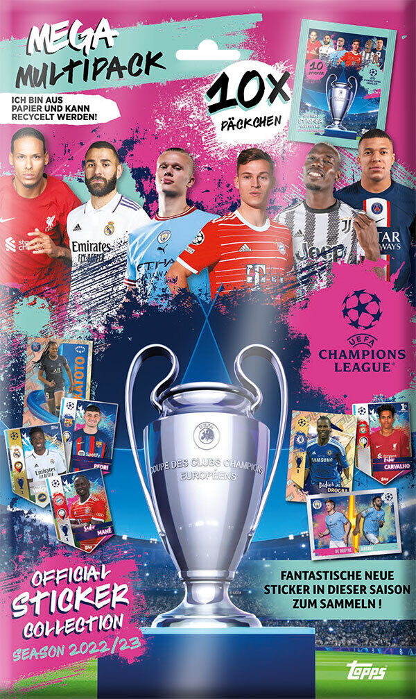 Topps Champions League Sticker 2022/23 - 1x Mega Multipack 2022-2023