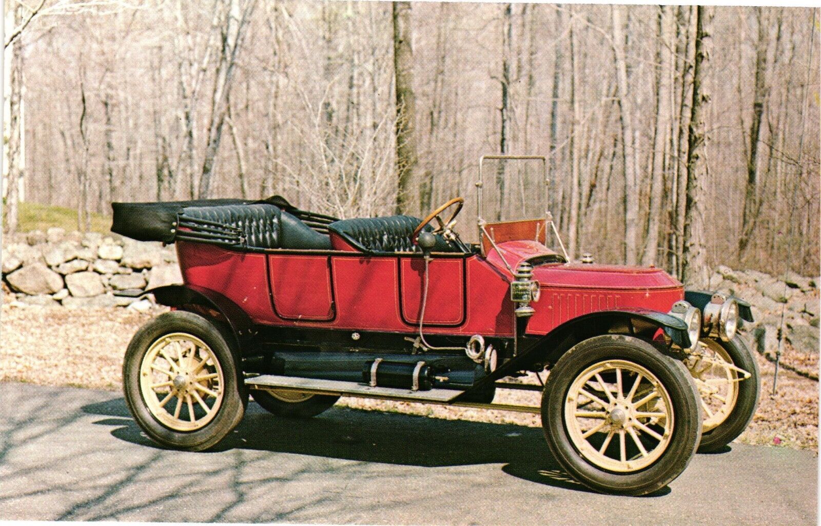 1912 Stanley Model 73 Touring Car 20 Hp Steam Engine Vintage Postcard Un-Posted