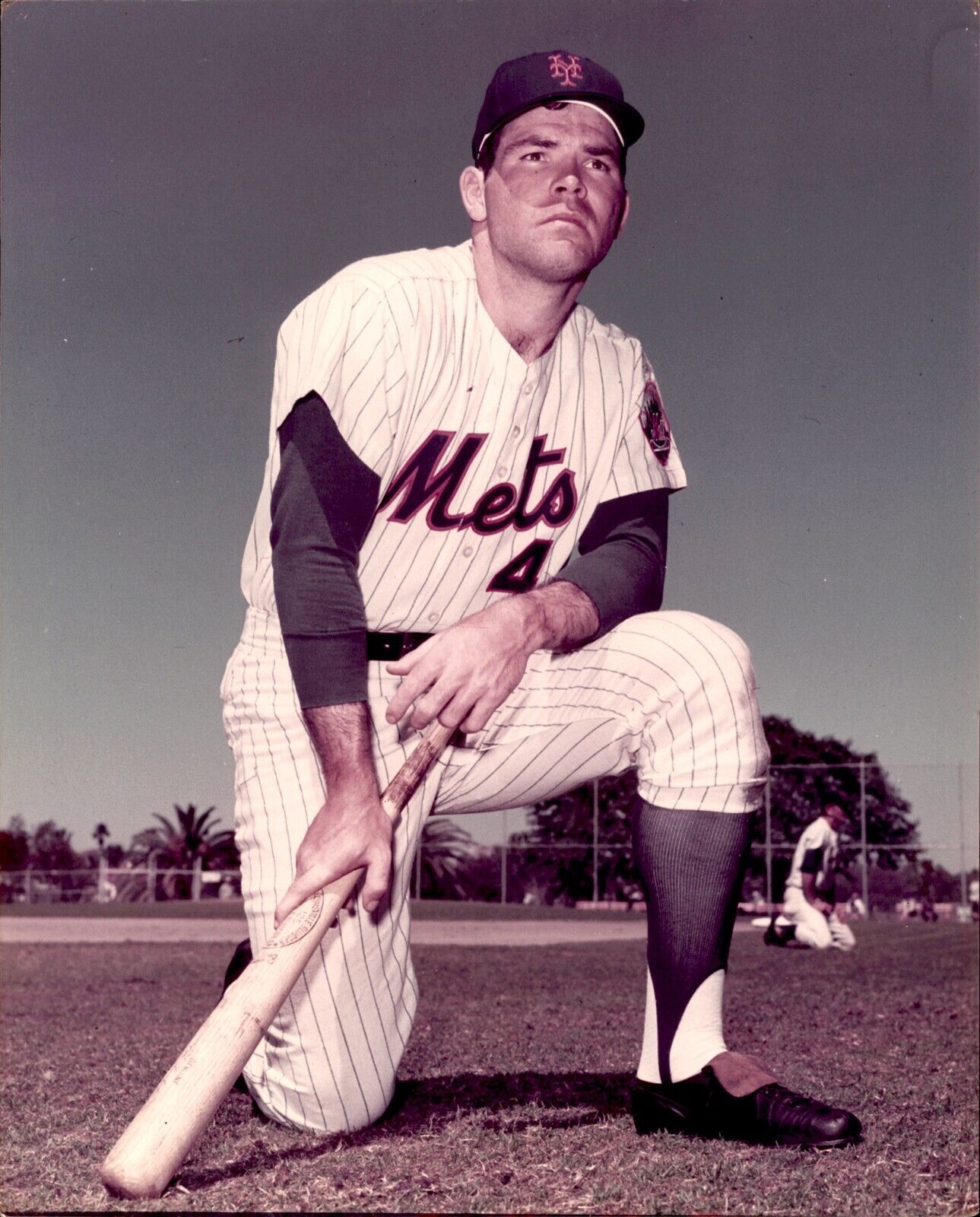 BR24 Rare Vintage Color Photo RON SWOBODA New York Mets Baseball Outfielder