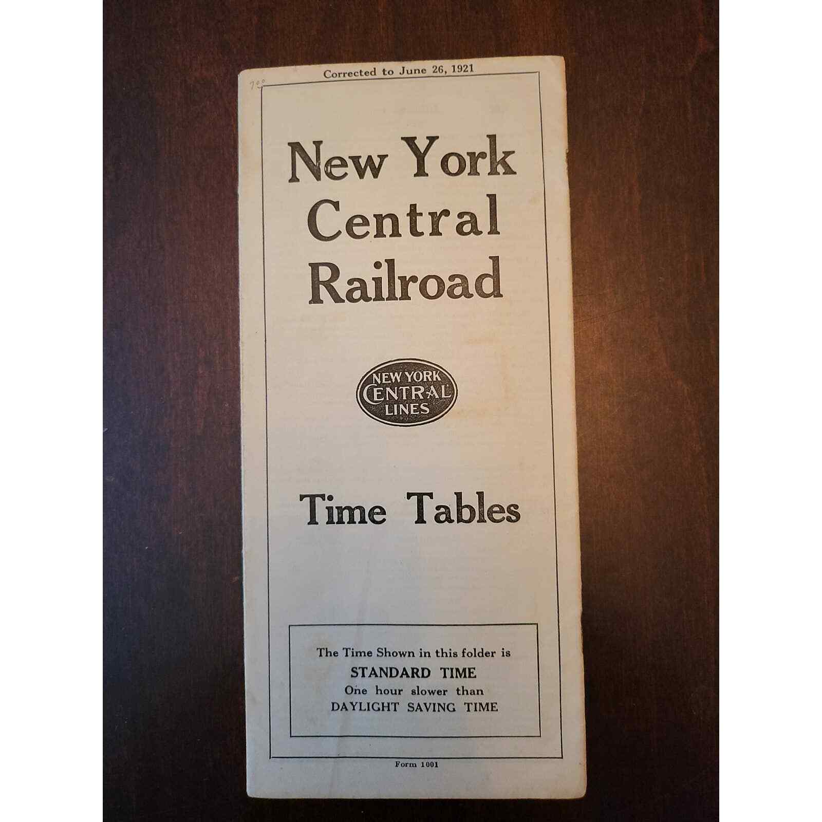 New York New Haven and Hartford Railroad Timetable Train Schedule June 1921