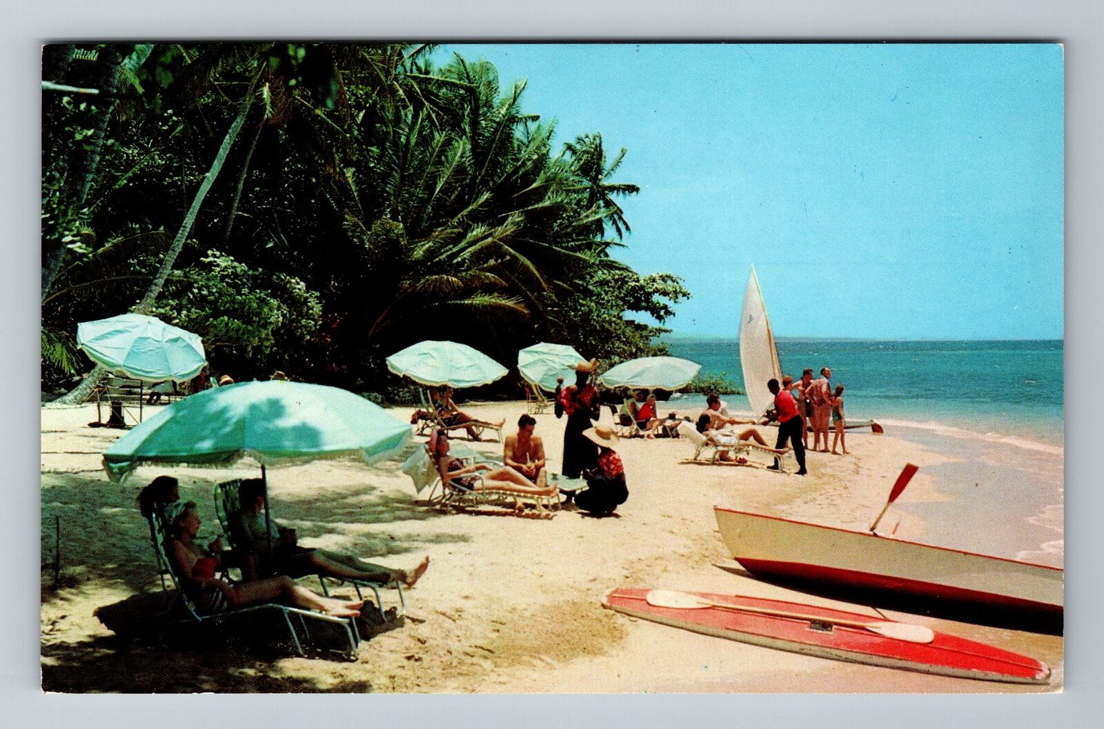 Jamaica-Caribbean, Jamaica Inn Beach, Vintage Postcard