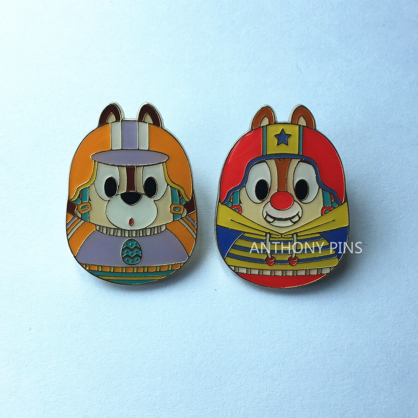 Disney Pin Shanghai Disneyland 2020 Spring Mystery Pins Chip Dale 2 Pins Rare