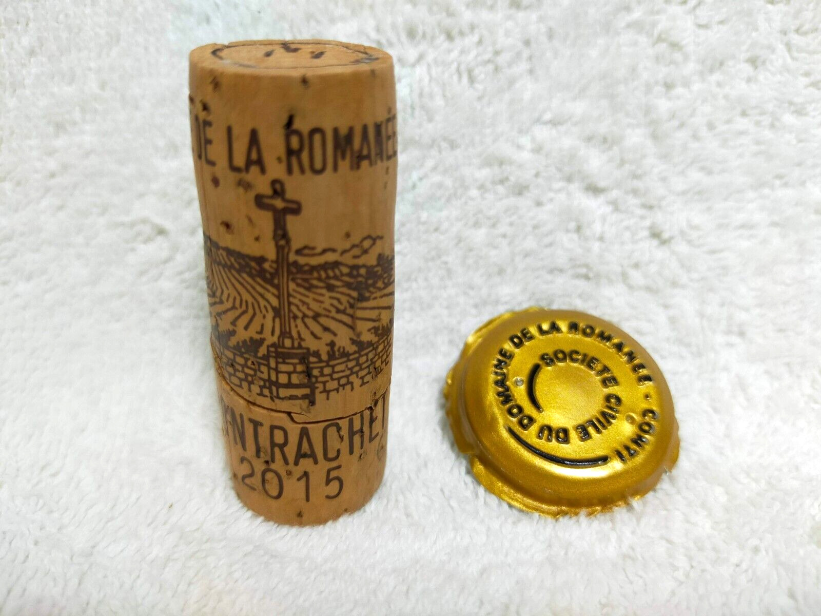 DRC DOMAINE DE LA ROMANEE CONTI Montrachet 2015 Cork Capsule top Foil