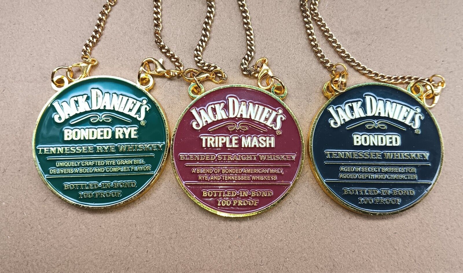 Jack Daniel's 3 limited edition Medallions Triple Mash Bonded Rye and Bonded