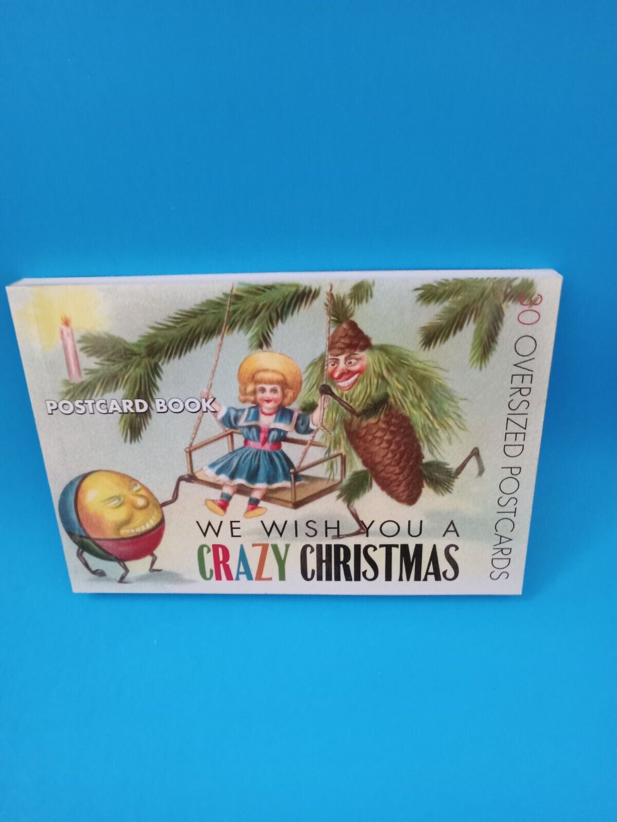  WE WISH YOU A CRAZY CHRISTMAS 30 Oversized Postcards Book New Old Stock 2011