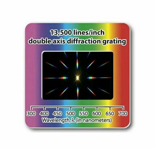 Beugungsgitter Linear Diffraction Grating Slide Optical Grille 13500 Lines / MM