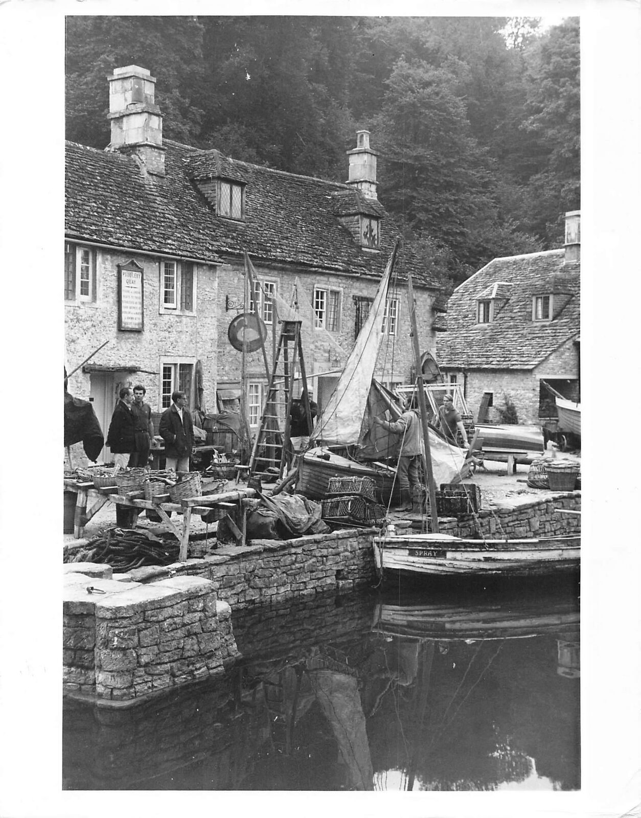 1966 Press Photo Dr Doolittle CASTLE COMB Wilts village film Puddleby Marsh kg