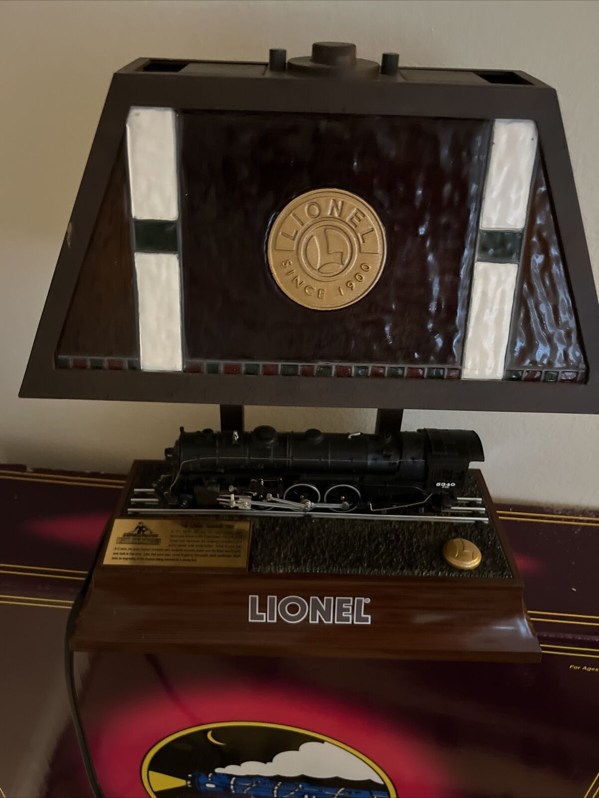The Lionel Hudson 700E Animated Train Railroad Desk Lamp Lights & Sound WORKS