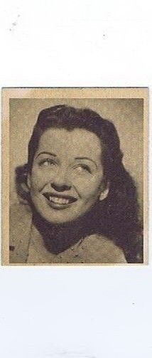 1948 Bowman America's Favorite Screen Stars Card, Gail Russell #25, nice