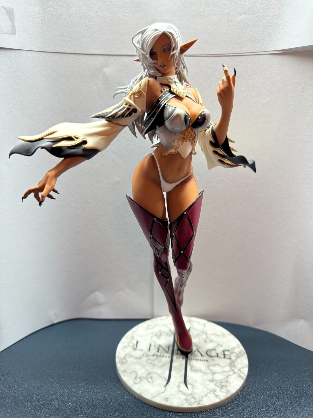 Lineage II Dark Elf Brown Version Max Factory Rare Limited Edition 1/7 Scale Use