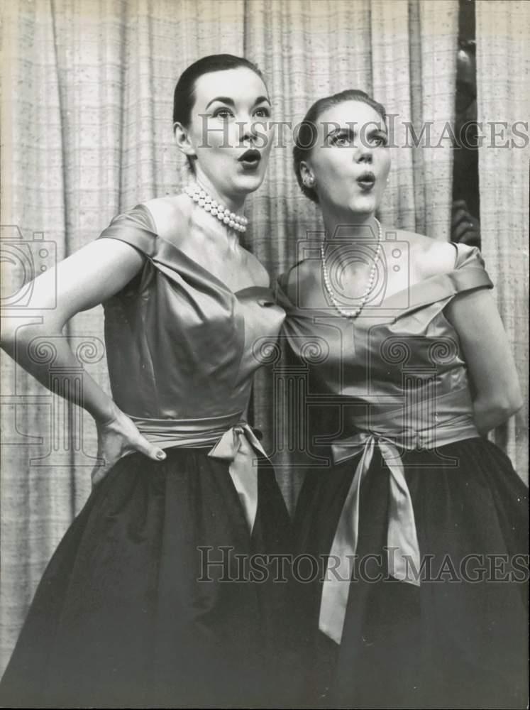 1956 Press Photo TV Stars Betty Colvin & Madeline Tyler - hpp16784