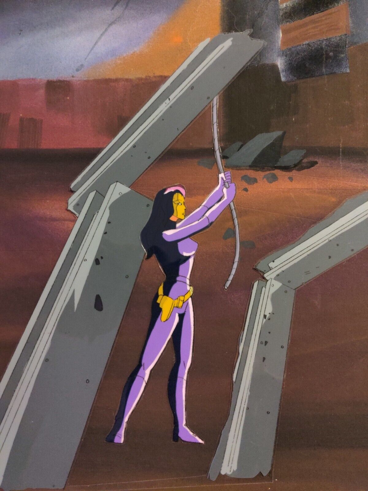 X-Men animation cel Marvel Comics production art cartoons Madame Masque  I1