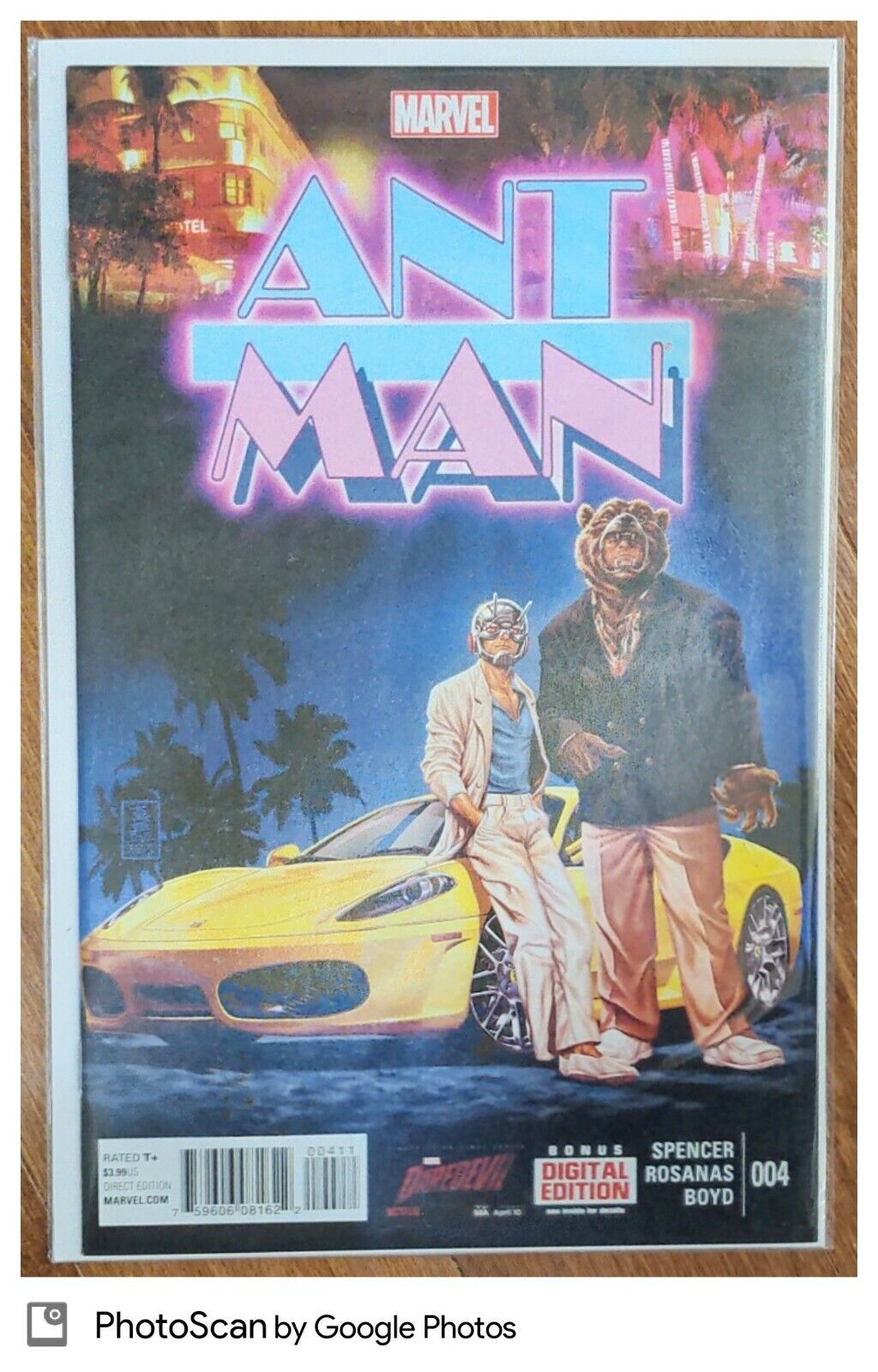 ANT MAN #4 (Marvel Comics 2015) 1980\'s MIAMI VICE Variant Cover Dave Rapoza