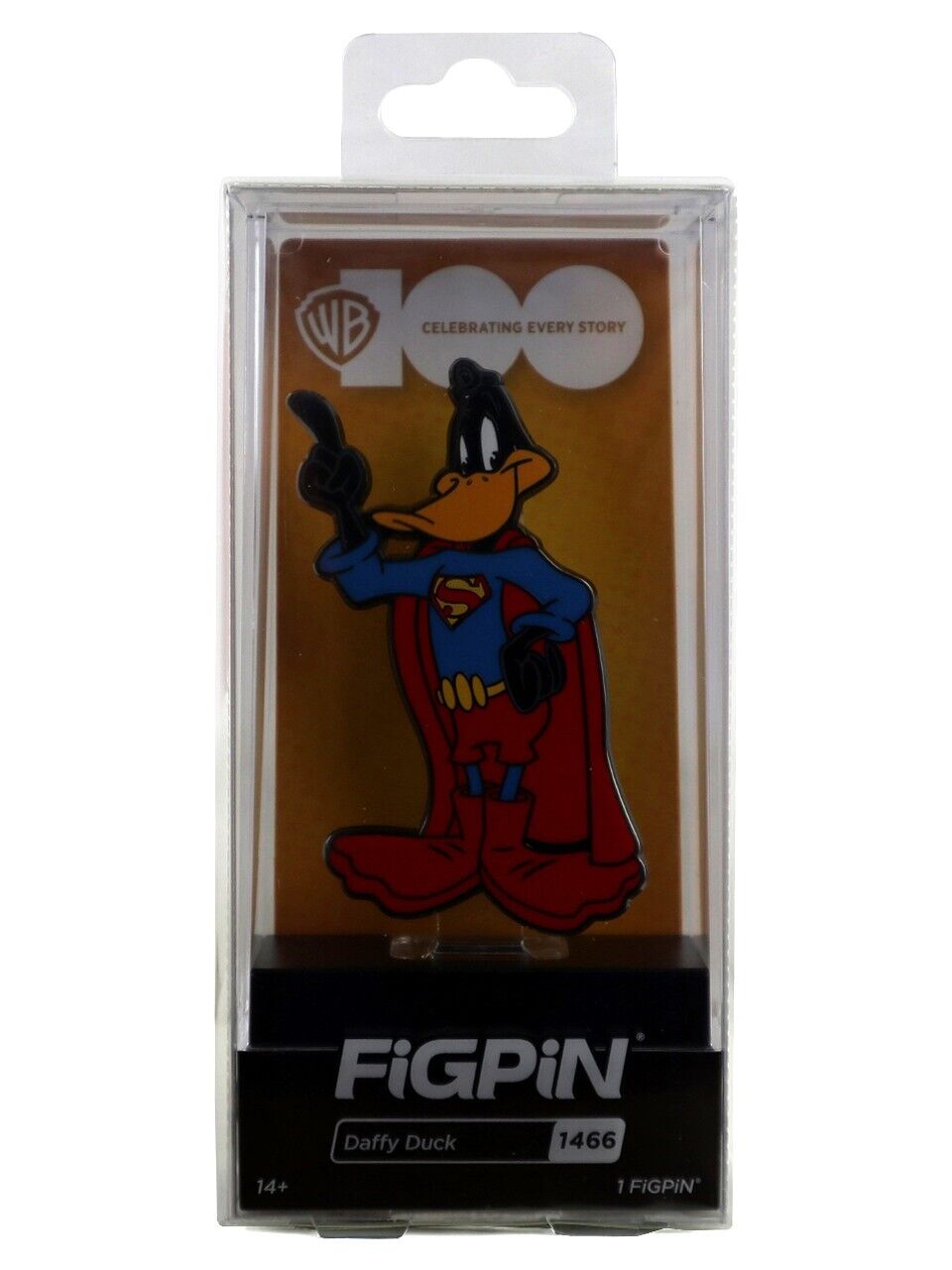 Figpin Looney Tunes Daffy Duck As Superman Enamel Pin #1466 Warner Bros WB100