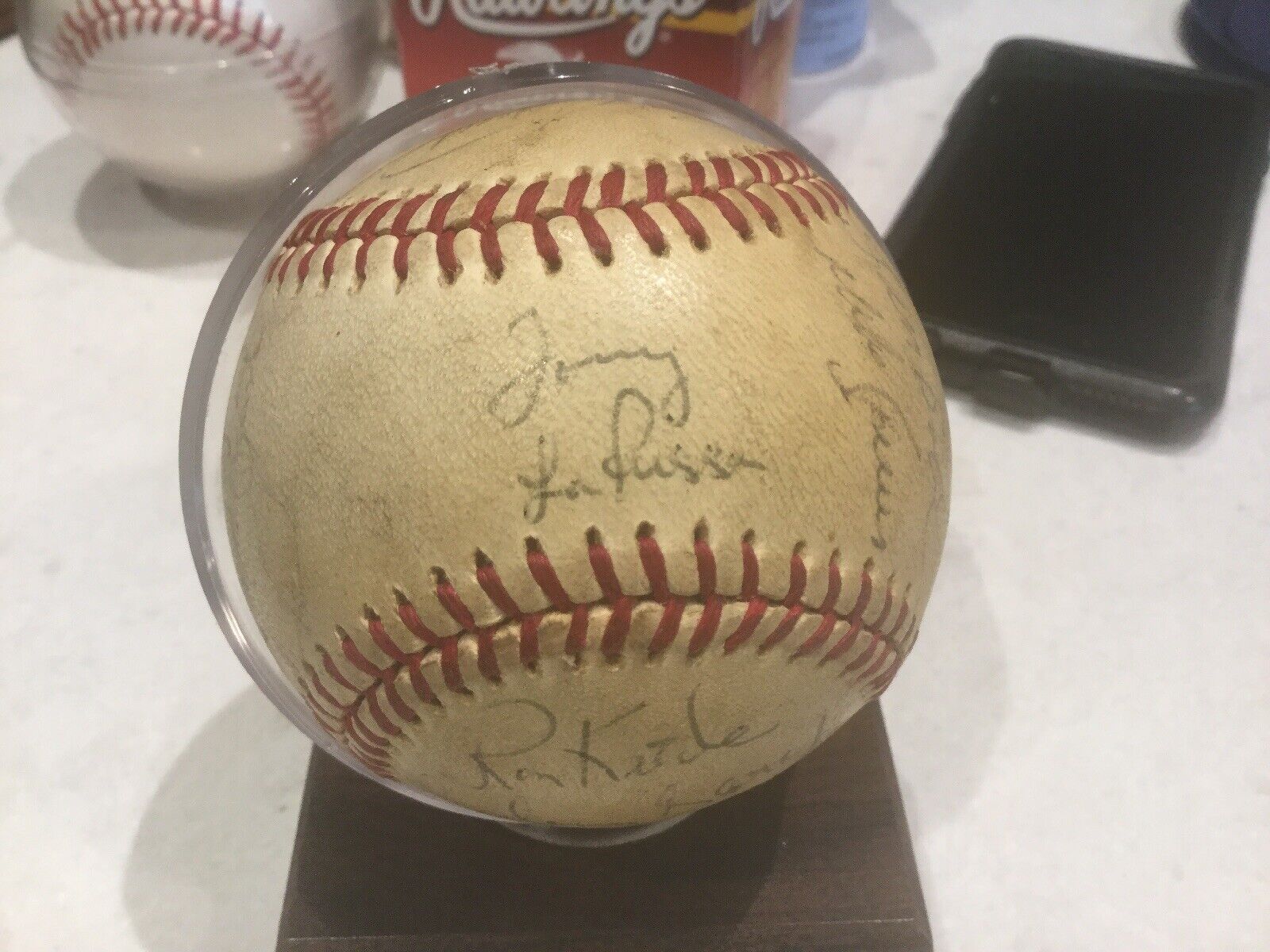 Chicago White Sox Team Autographed Baseball. 1980’s. Tony LaRussa Manager