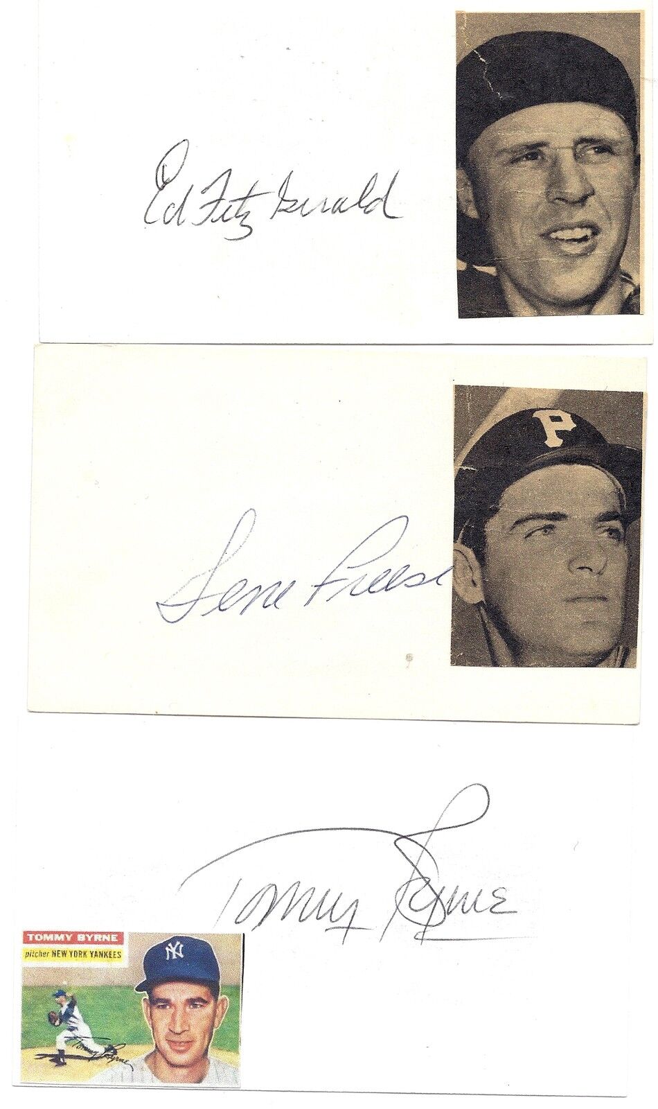 1955 Gene Freese Piitsburgh Pirates MLB Baseball Signed Index Card Deceased