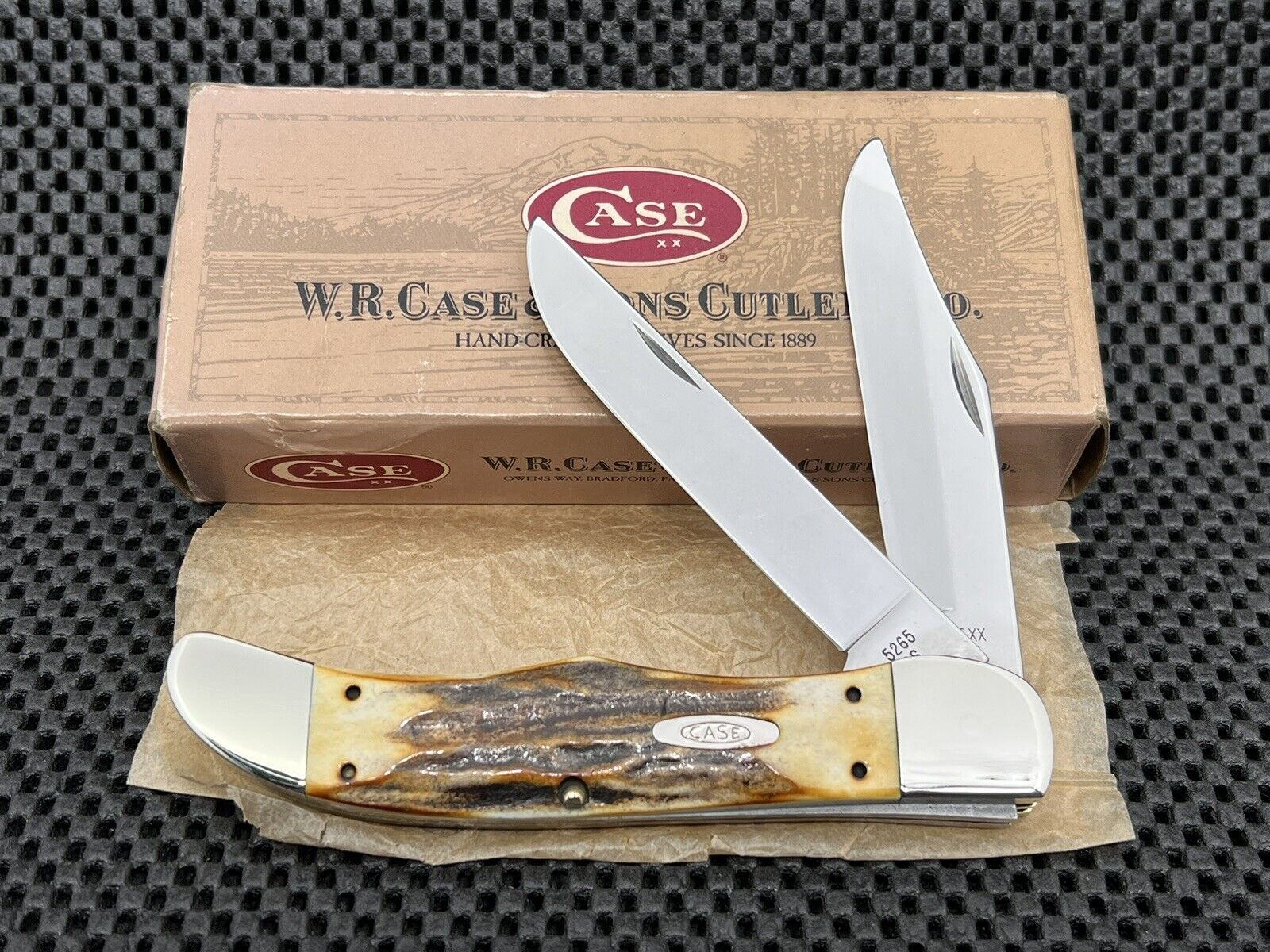 CASE XX 5265 SAB STAG HUNTER KNIFE