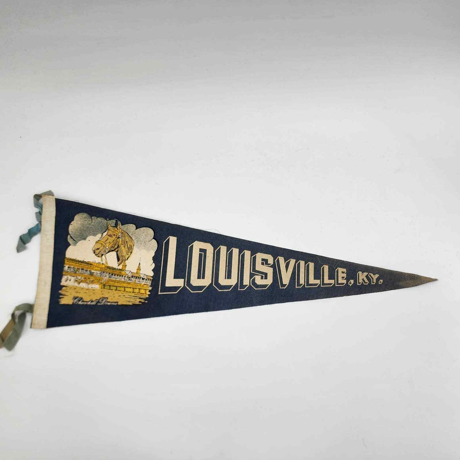 Vintage Louisville Ky Felt Pennant