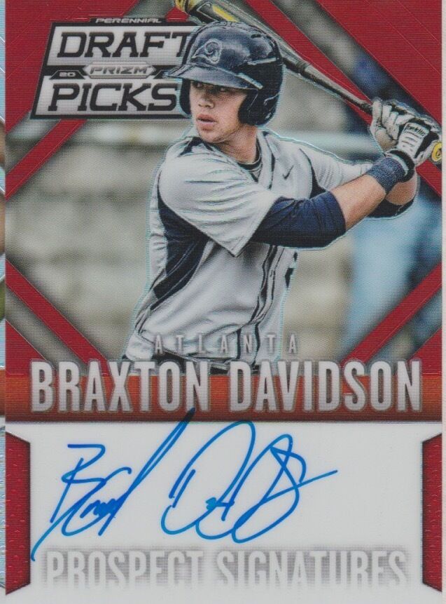 Braxton Davidson 2014 Panini Prizm Draft Picks RC auto autograph card 32 /100