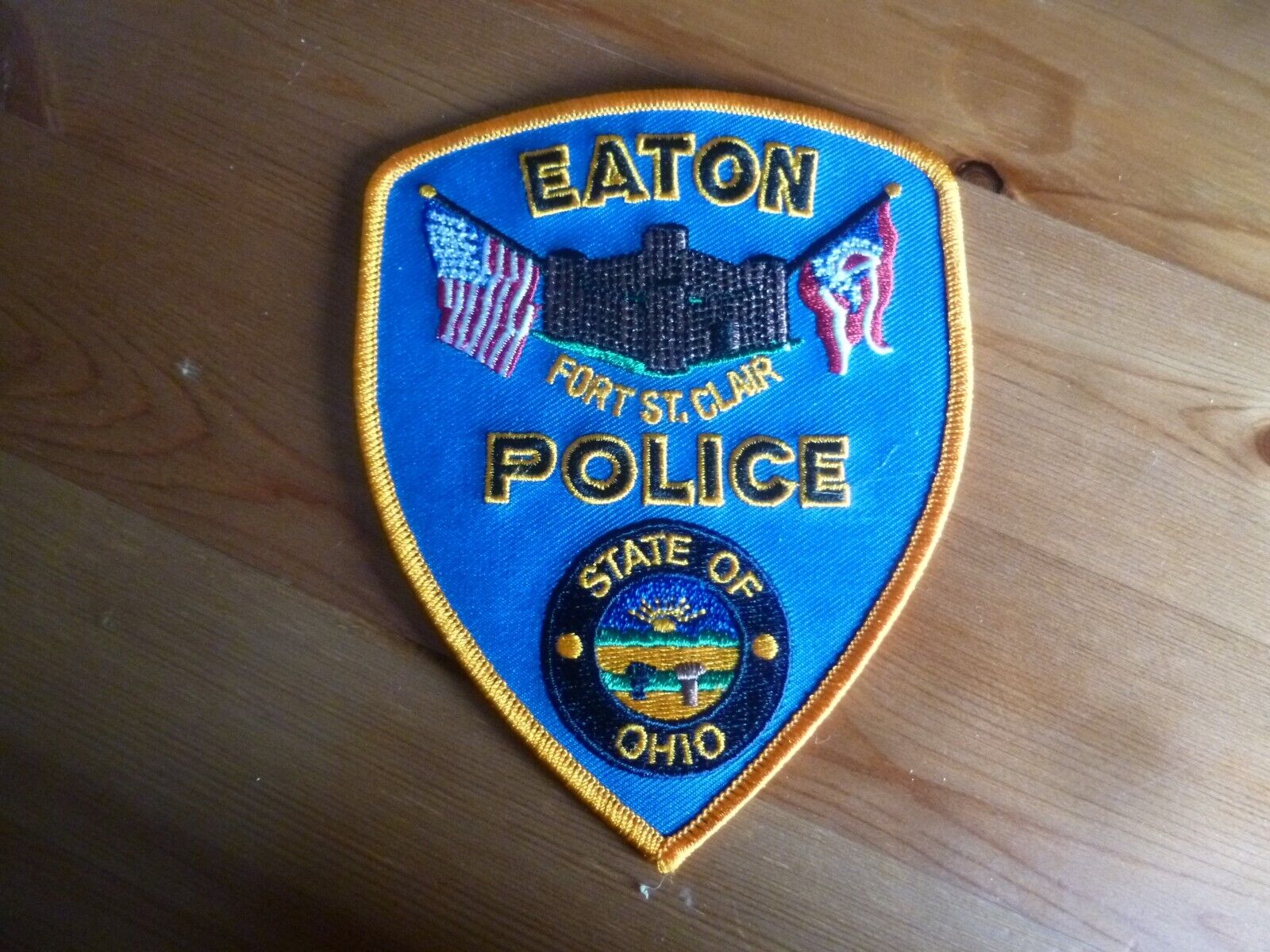 EATON OHIO STATE POLICE FORT ST CLAIR Patch DEPT USA obsolete Original