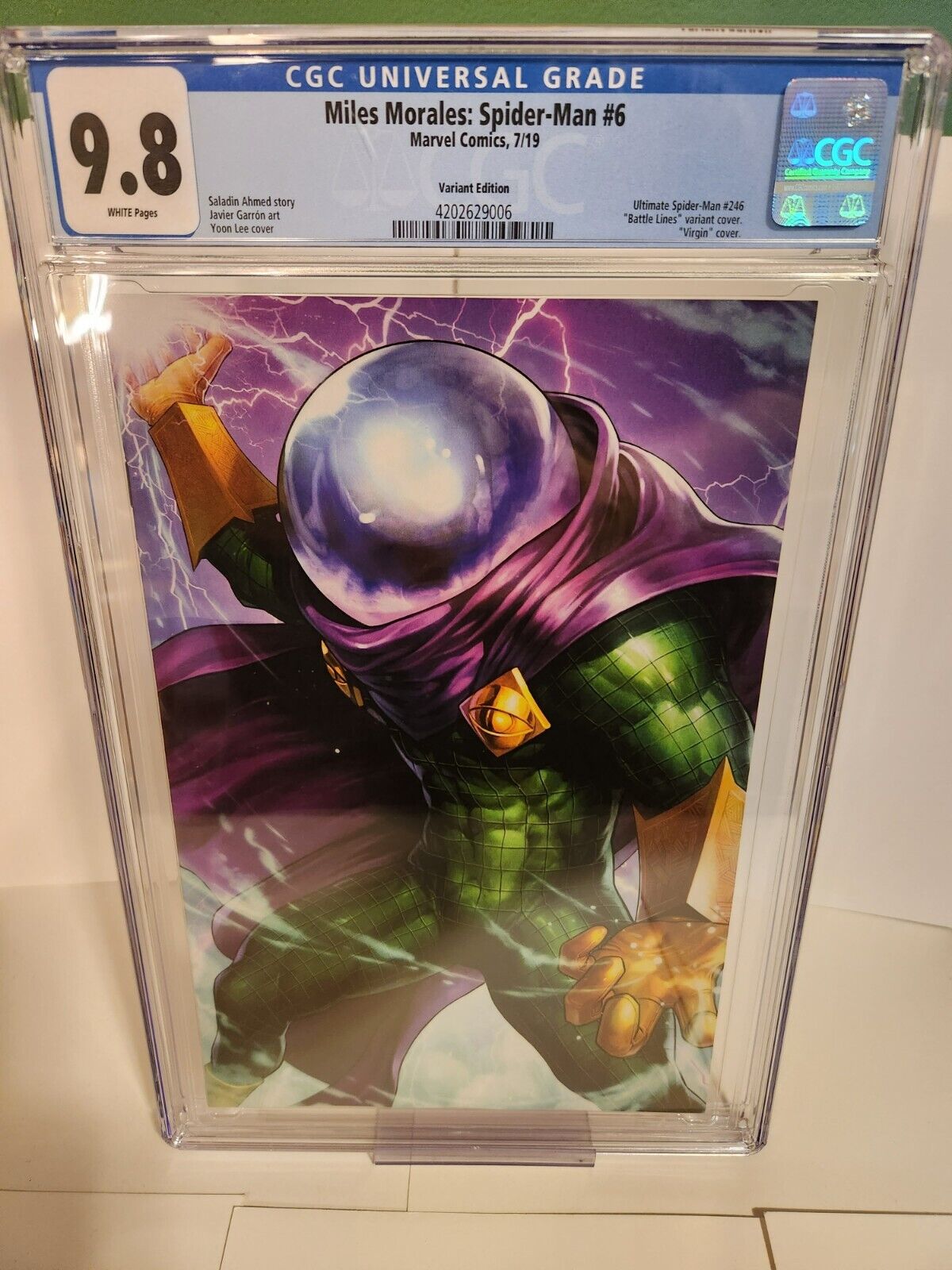 Miles Morales: Spider-Man #6 Battle Lines Variant First App Starling CGC 9.8 WP