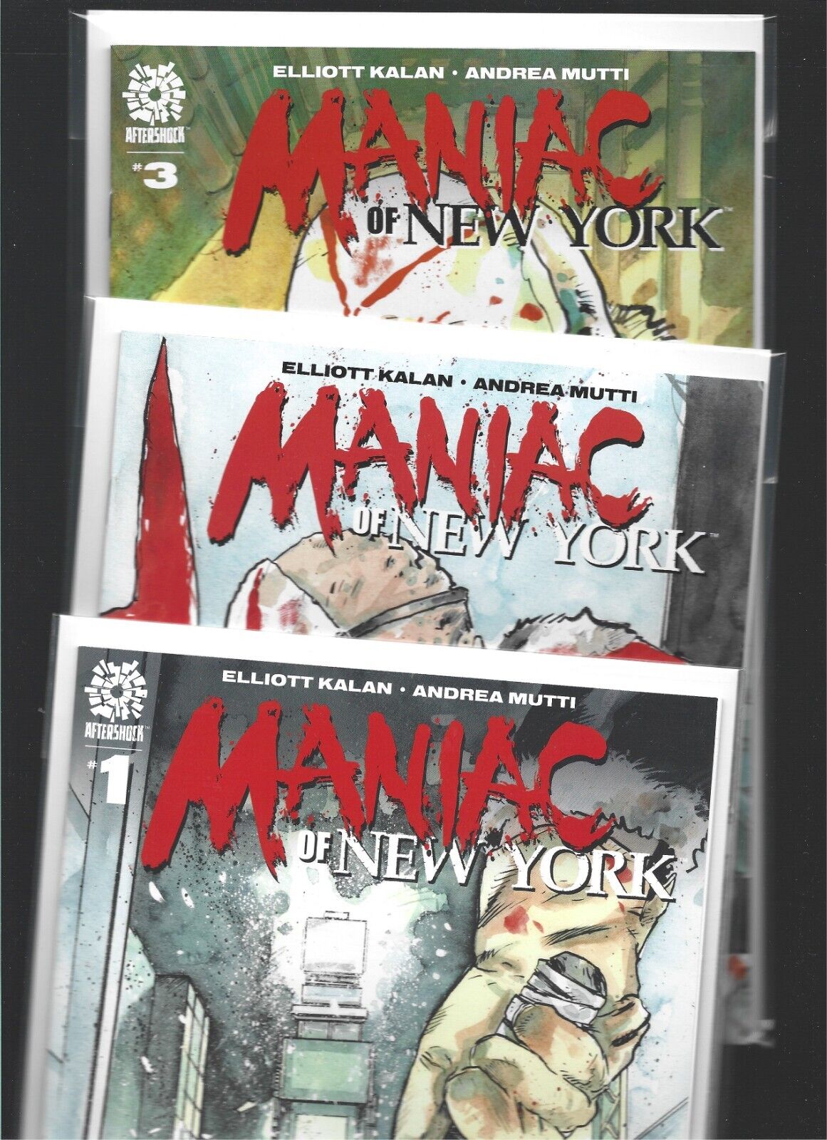 Maniac of New York #1 2 3 first prints volume one UNLIMITED SHIPPING $4.99