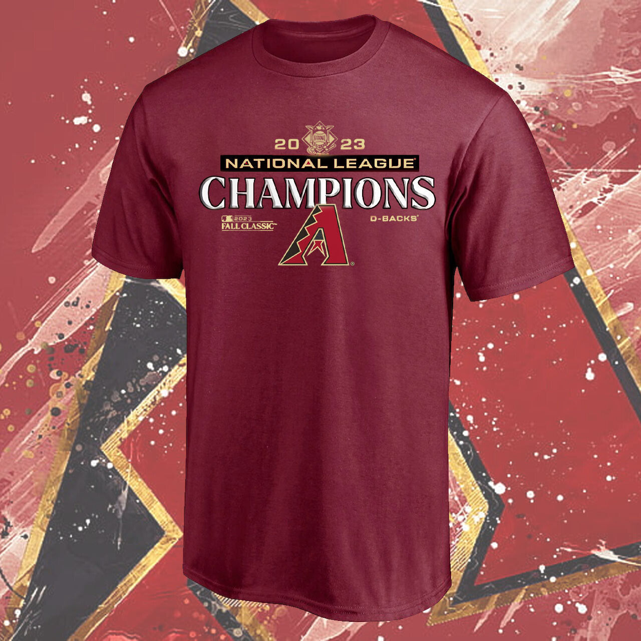 SALE_ Arizona Diamondbacks 2023 National League Champions Locker Room T-Shirt