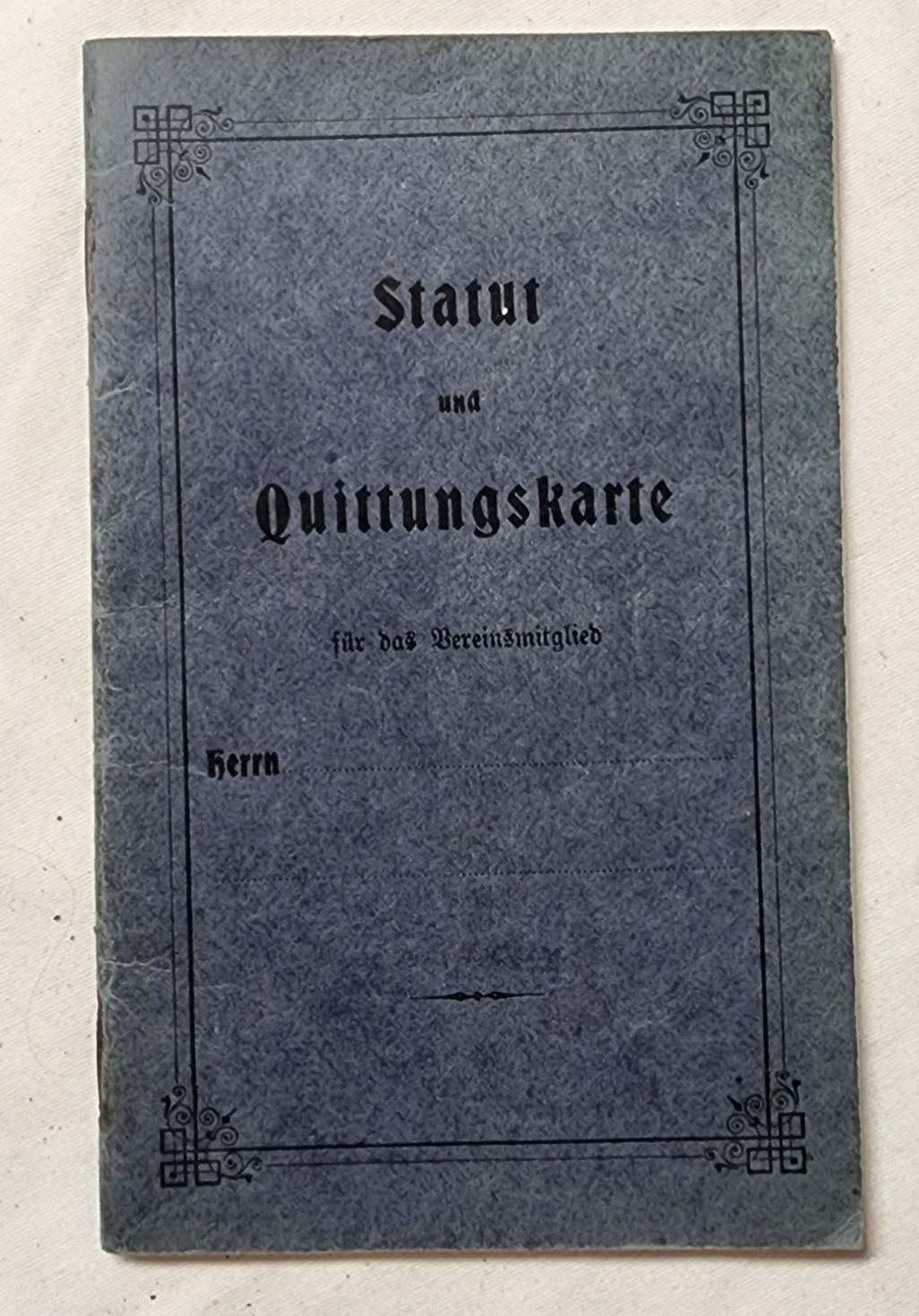 Pre WW2 WWII Germany Quittungsbuch forced labor work camp document receipt book