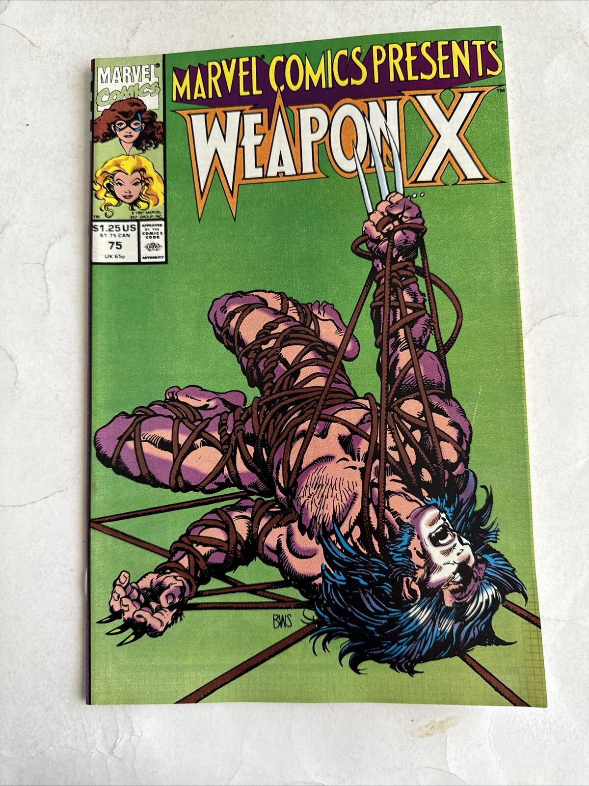 Marvel Comics Presents #75 Weapon-X Wolverine 1991 Barry Windsor-Smith