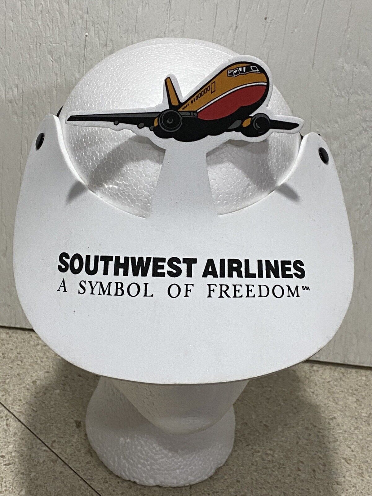 Vintage Southwest Airlines A Symbol of Freedom Foam Visor Hat