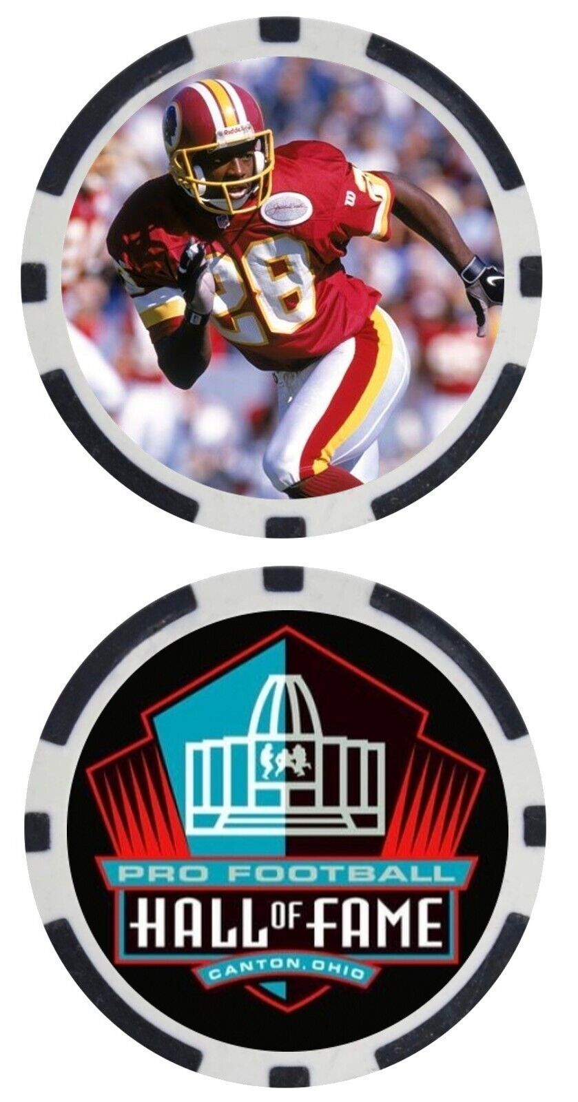 DARRELL GREEN - PRO FOOTBALL HALL OF FAMER - COLLECTIBLE POKER CHIP