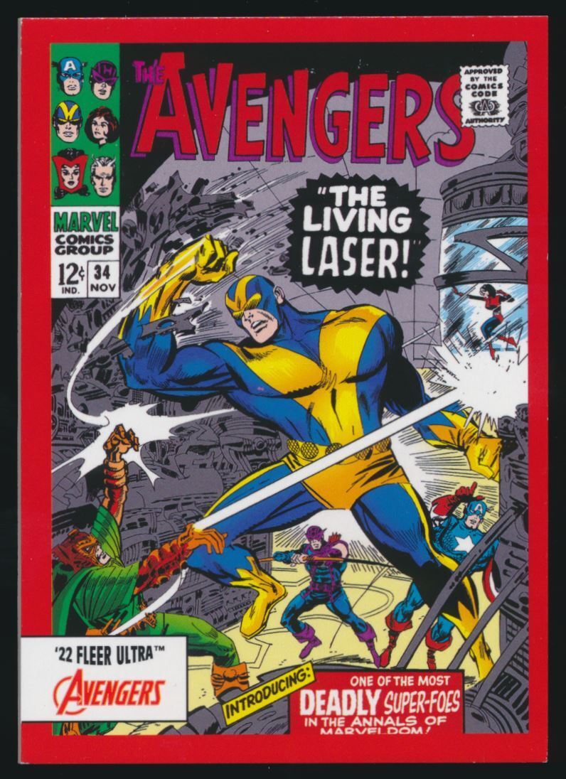 2022 Fleer Ultra Avengers Comic Covers #A-34 Avengers (1963) #34 08/34