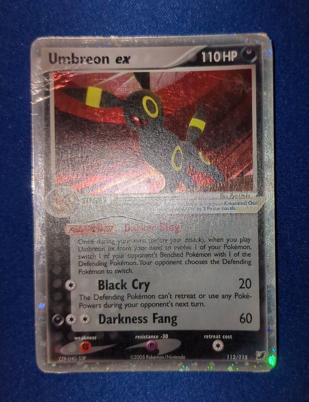 Pokemon UNSEEN FORCES - #112/115 Umbreon ex - ENG - Ultra Rare Holo