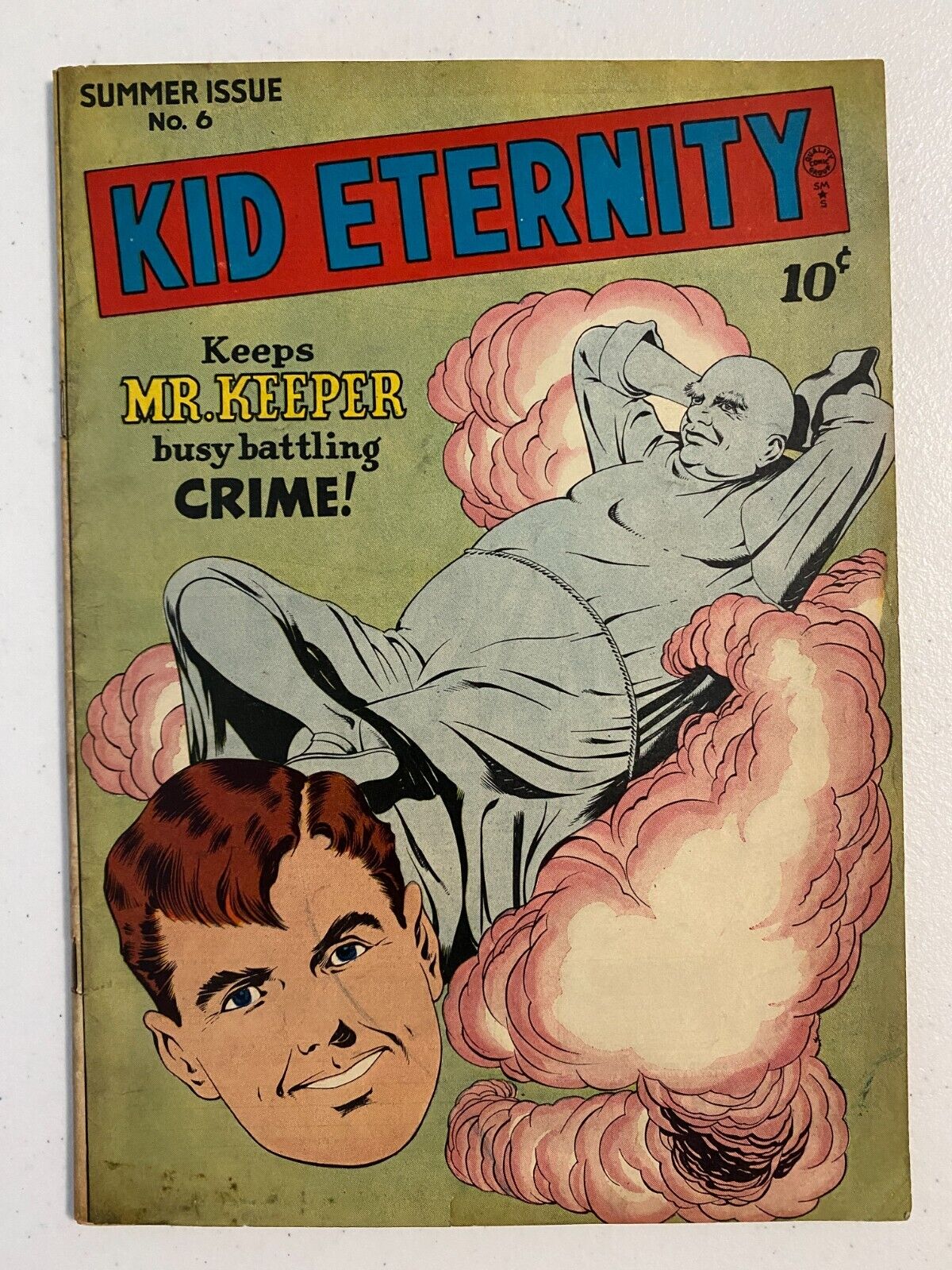 Kid Eternity #6 (1947) Quality Comics 1st Mavara and Lefty-Al Bryant Art VG-