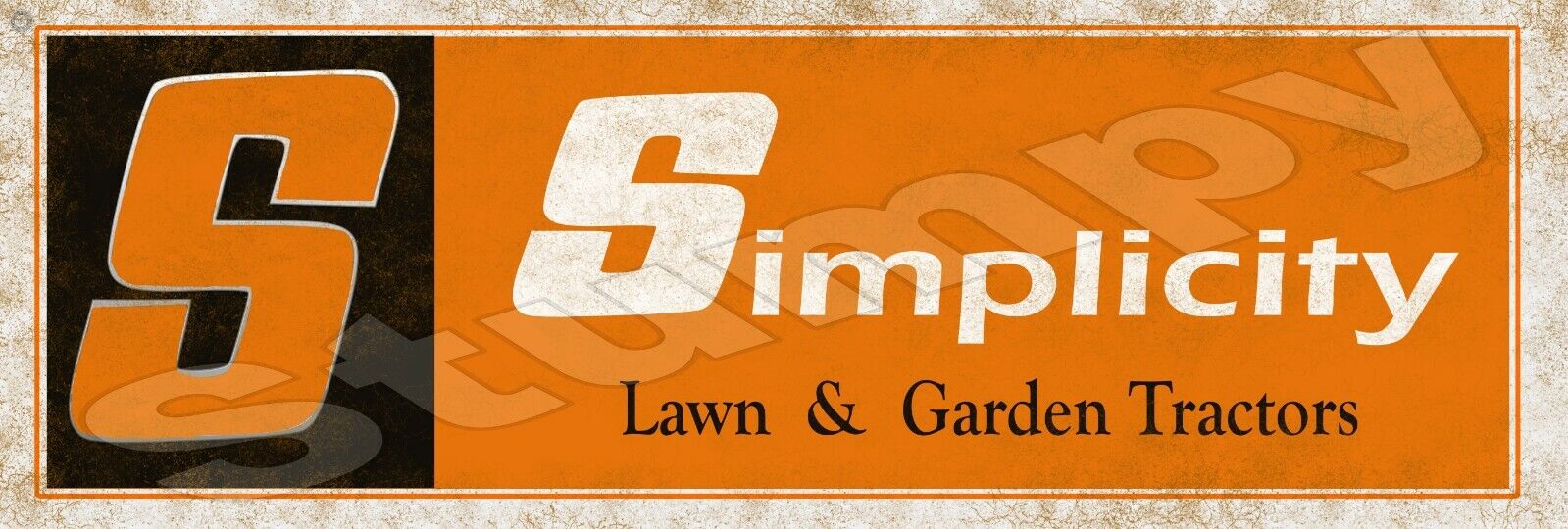 Simplicity Lawn & Garden Metal Sign 6\