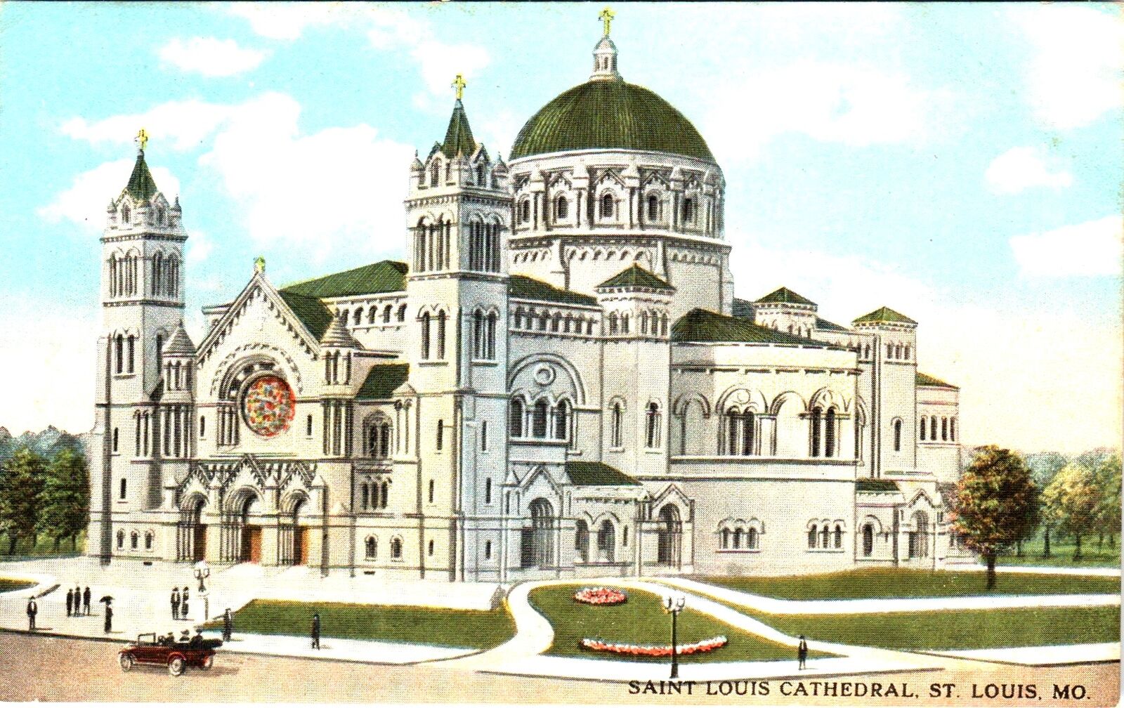 St. Louis Cathedral St. Louis Missouri 1910\'s Postcard