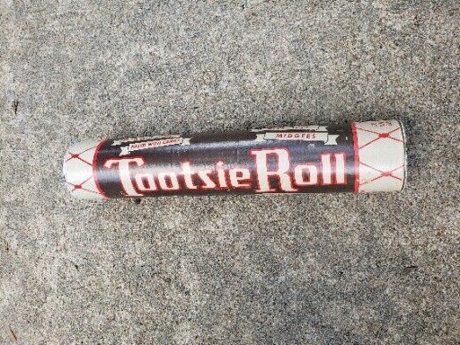 Vintage Tootsie Roll Piggy Bank Coin Tube 12\'\' Long Candy Advertising Toy