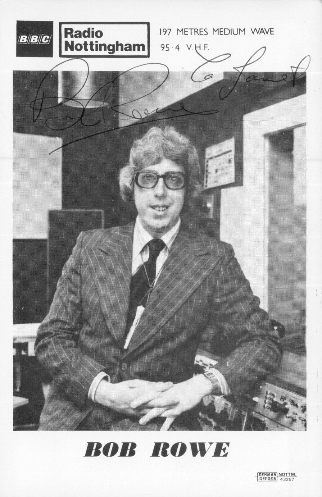 Bob Rowe - Signed Autograph