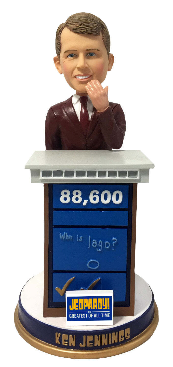 Ken Jennings Jeopardy Contestant Greatest of All Time GOAT Bobblehead