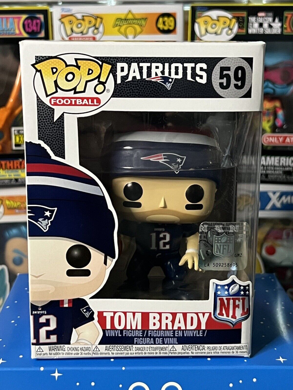 Funko POP NFL Tom Brady #59 Football New England Patriots Color Rush Figure