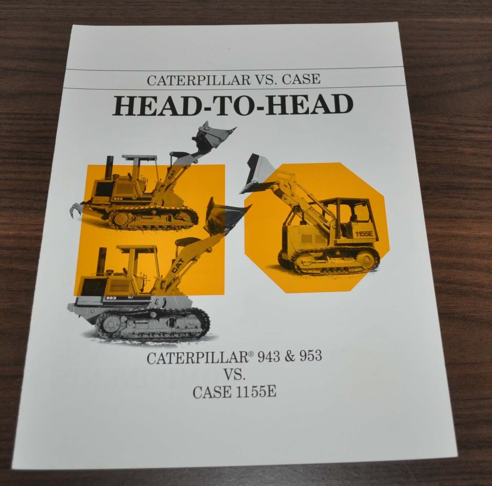 Caterpillar 943 953 Head-To-Head Case 1155E Track-Type Loader Brochure Prospekt